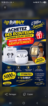 Écouteurs Samsung Galaxy Buds 4 performants avec montre offerte