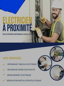 Service professionnel de réparation et maintenance électrique 24h/7j