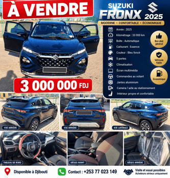 Suzuki Fronx 2025 boîte automatique, très bon état