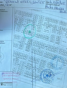 Terrain 120 m² avec titre foncier au lotissement Nassib 2