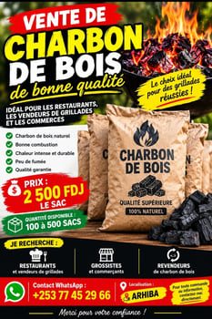 Charbon de bois de qualité à Arhiba