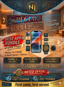 iPhone 14 avec Apple Watch Série 7 en bon état