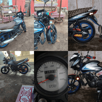 Moto TVS 100cc en excellent état.