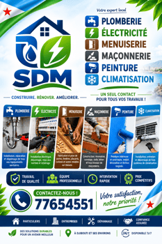 SDM Services de Construction, Rénovation et Entretien à Djibouti