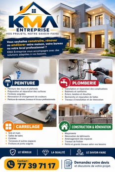KMA Entreprise de peinture, plomberie, carrelage et construction