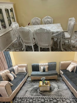 Ensemble salon et salle à manger d\'occasion quasi neuf