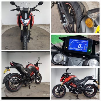 Moto Kawasaki 200cc en très bon état