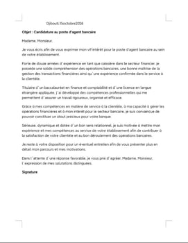 Recherche d\'emploi avec une expérience professionnelle de 12ans