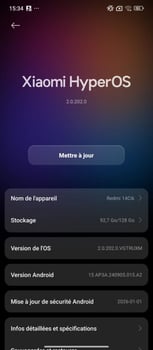 Redmi 14 128 Go avec stockage performant et négociable