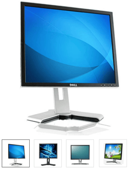 Écran LCD 19 pouces reconditionné noir et argent