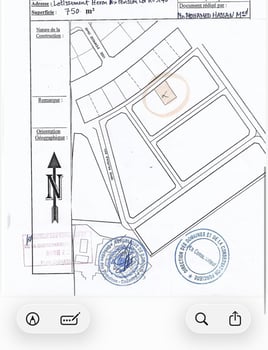 Terrain 750 m² avec titre foncier à Héron près hôpital Peltier