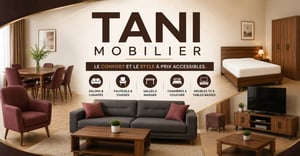 Meubles modernes et fonctionnels pour aménager votre salon, votre chambre et votre salle à manger à Djibouti.