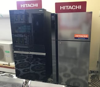 Réfrigérateur Hitachi à double ventilateur, contrôle d'énergie et conservation longue durée