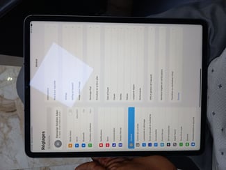 iPad Pro 12.9 128Go 5ème gén. Wi-Fi + 4G, négociable