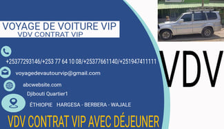 Transport VIP pour l'Ethiopie, Hargeisa, Barbara et Wajaleh à prix négociable