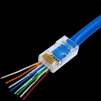 Vente Connecteurs RJ45 Cat 6 Pass Through