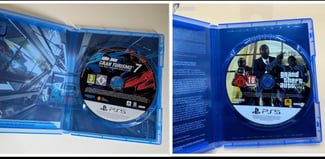 Jeux PS5 - GTA 5 et Gran Turismo 7 - CD presque neufs