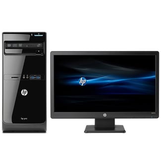 Ordinateur de bureau HP avec écran - 8Go RAM, 256Go, Windows 10 préinstallé