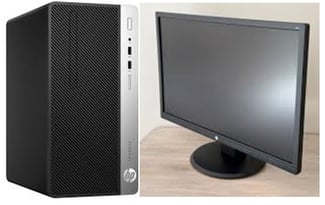 PC HP ProDesk 400 G5 i7 8th gen + Écran HP 24o HDMI