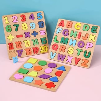 Puzzle en bois éducatif