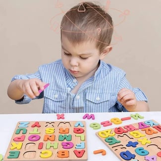 Puzzle en bois pour apprendre Abc