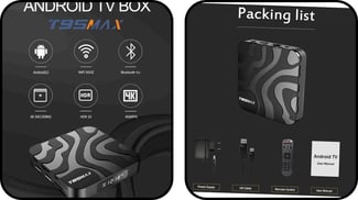 Box TV Android T95 Max 4Go RAM/32Go ou 64Go stockage