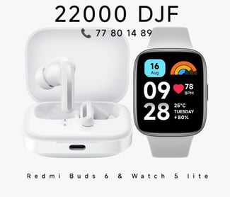 Offre spéciale Redmi Buds 6 et Redmi Watch 5 Lite neufs - Livraison disponible