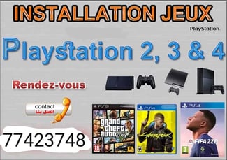 Installation Tout les jeux et Tout les programmes Playstation 2. 3. & 4