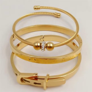 Bracelets dorés pour femme