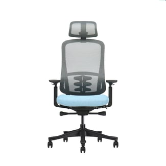 Chaise de bureau en maille avec appui-tête