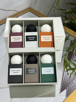 Coffret 6 parfums Diamond Collection pour femmes – Sous boîte