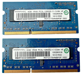 RAM DDR3 4Go - type Ramaxel DDR3L PC3L-12800