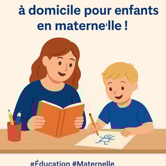 Enseignante à domicile pour enfants de maternelle