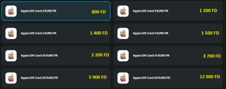 Cartes Apple Gift Card à prix imbattables pour l'App Store et iTunes