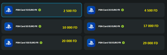 Cartes PSN à prix réduits pour le PlayStation Store