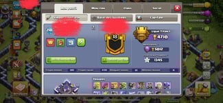 Compte Clash of Clans: HDV15, Niveau 210, 10 ans de construction