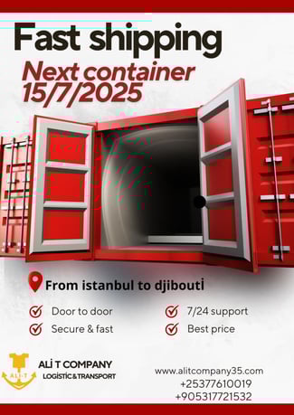 Expédition rapide de marchandises Istanbul – Djibouti