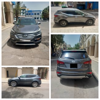 Hyundai Santa Fe 2016, automatique, très bon état, 7 places, grand coffre