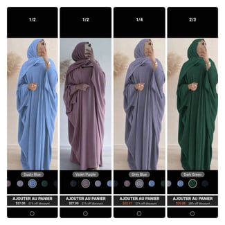 Robe Longue Hijab Abaya Moderne