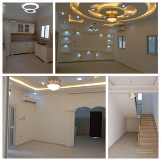 Villa meublée F7 duplex, village Lootah, sécurité, avec un grand parking équipé entièrement du pavé