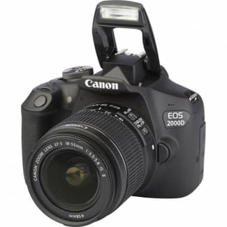 Canon 2000D avec speed light et memoir 32 - Comme neuf