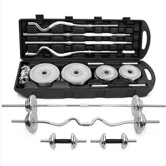 Pack de 55kg pour Musculation - Barres incluses