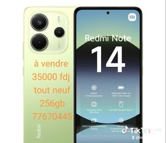 Xiaomi Redmi Note 14 - Comme neuf, négociable!