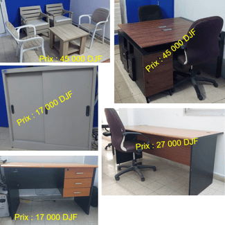 Ensemble de meubles de bureau d'occasion en excellent état à vendre