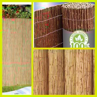 Canisses naturels en rouleaux pour votre jardin