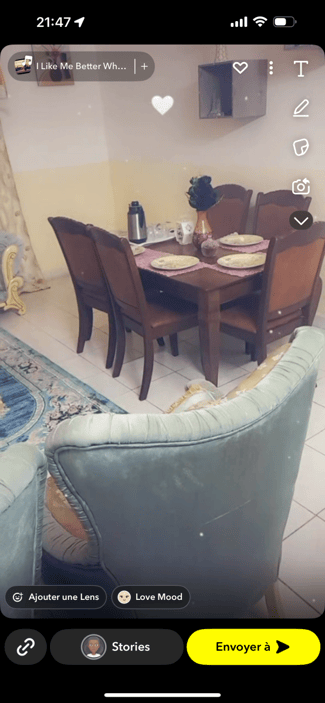 Ensemble de meubles pour salle à manger et salon, télévision LG incluse