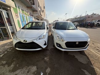 Suzuki Swift et Toyota Vitz 2018-2017, importées de Dubaï en excellent état