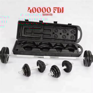 Mallette de 50kg - Barre et haltères neufs