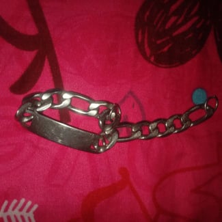 Collier main argent homme