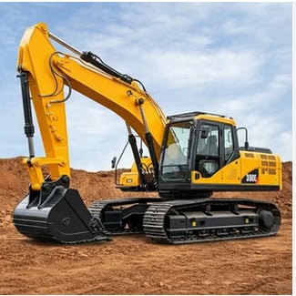 Conducteur d'excavateur expérimenté pour entreprise minière